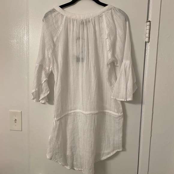 NWT Vix chemise white coverup sz S - Picture 12 of 13